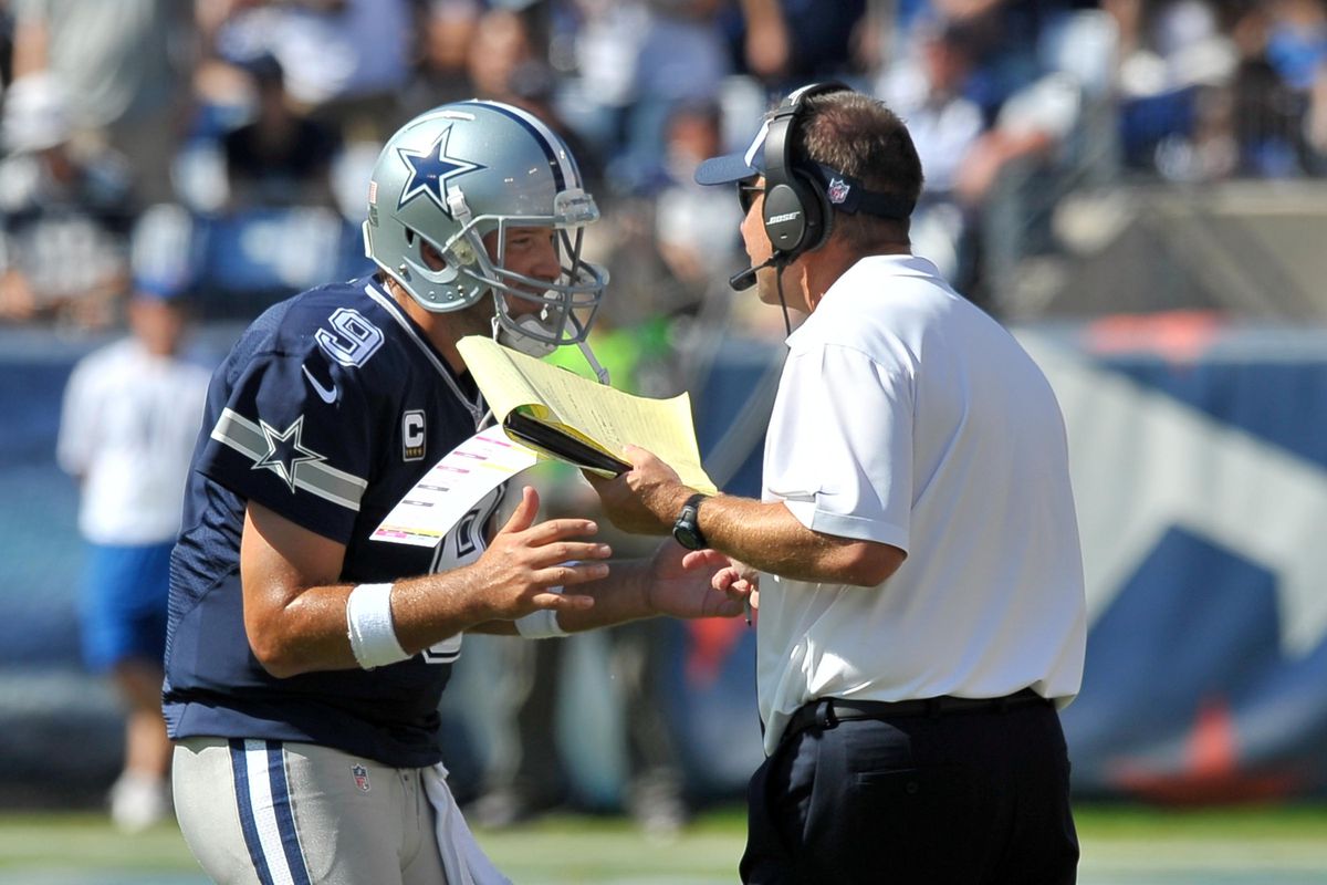 Linehan to Romo: "Hand. The. Ball. Off."