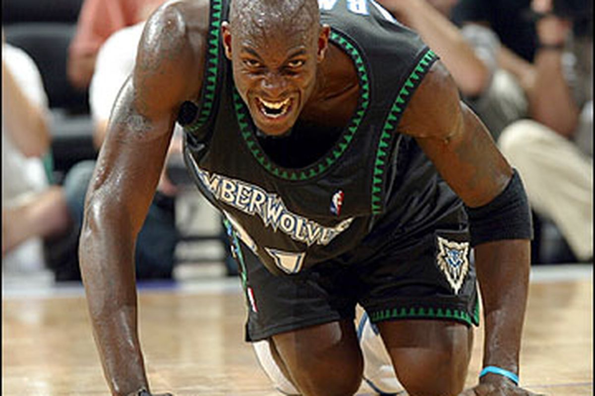 Kevin Garnett showed some signs in Minnesota of the transformation into man's four legged best friend that has happened during his time in Boston.