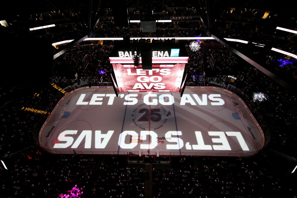 A general view of Ball Arena prior to the game between the Colorado Avalanche and the Vegas Golden Knights In Game One of the Second Round of the 2021 Stanley Cup Playoffs on May 30, 2021 in Denver, Colorado. The Avalanche defeated the Golden Knights 7-1.