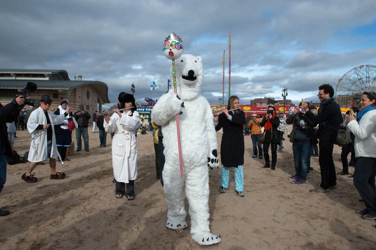 Yes, this parade is as crazy as it looks (Coney Island Polar Bear New Year's plunge)