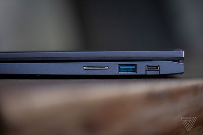 The ports on the right side of the Acer Chromebook Spin 714.