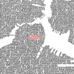 Arlington-based <a href="http://etsy.com/shop/ReStudio/">ReStudio</a> makes maps using typography to describe the cities they represent.