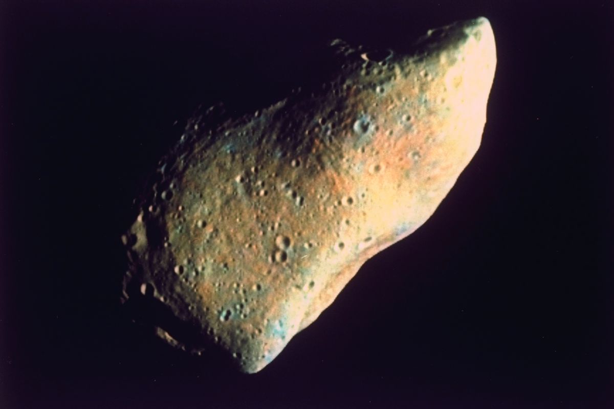 Galileo image of asteroid Gaspra 951