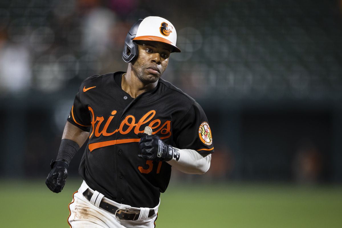 Baltimore Orioles center fielder Cedric Mullins (31) rounds the bases after hitting a home run against the Tampa Bay Rays during the ninth inning at Oriole Park at Camden Yards