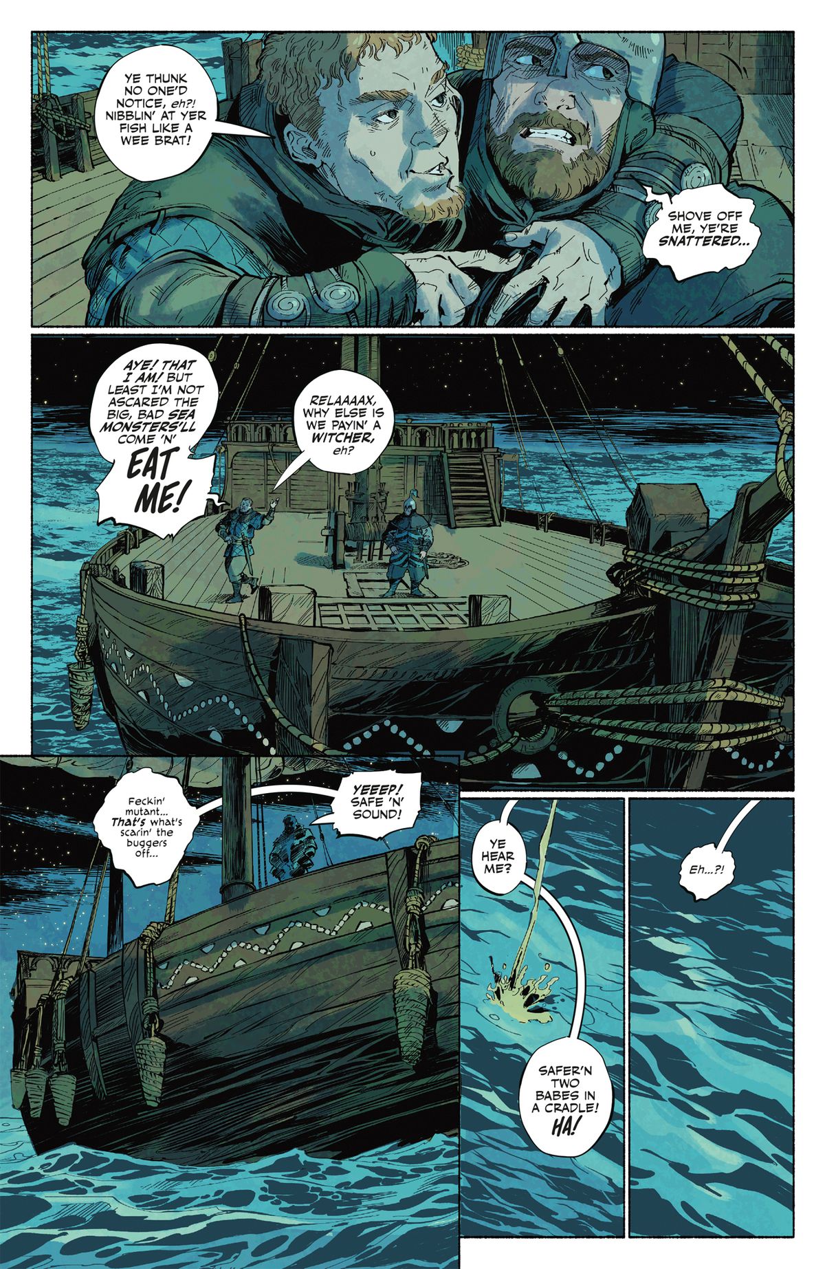 A page from The Witcher: Wild Animals comic book