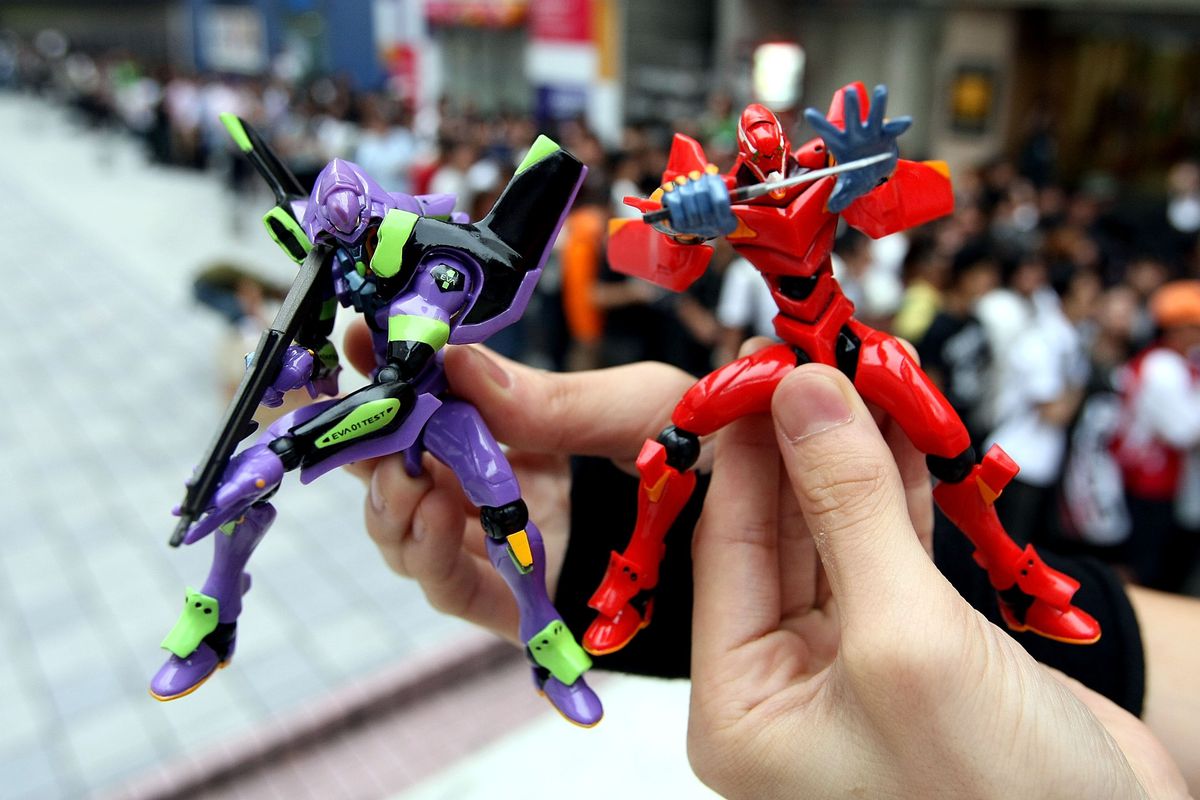 Fans Gather On The Opening Day Of ‘Evangelion’