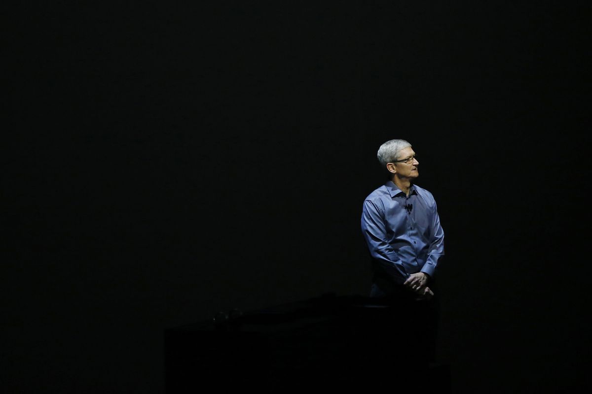 Tim Cook says Apple shouldn't create a key to unlock its encrypted data.