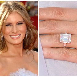 Say what you want about his politics, but there’s no denying that Donald Trump did a good job choosing wife Melania’s 15-carat emerald-cut ring (from House of Graff) in 2004.