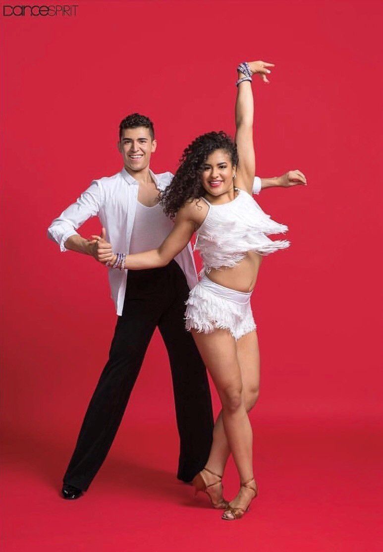 Ezra and Stephanie Sosa in DanceSpirit Magazine. The pair was on the cover of the January 2019 issue of DanceSpirit Magazine.