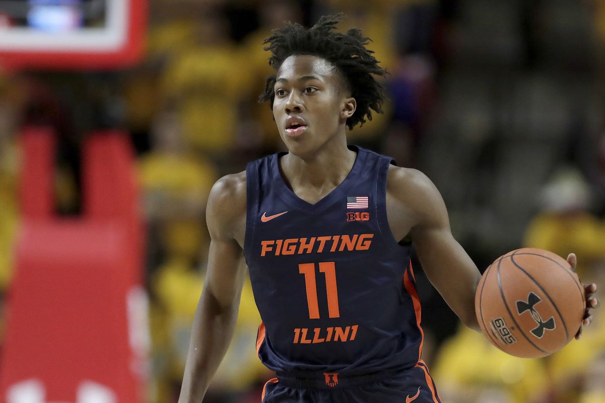 Illinois guard Ayo Dosunmu, shown in a game last season, scored a career-high 28 points in the Illini’s season opening win over North Carolina A&amp;T. 