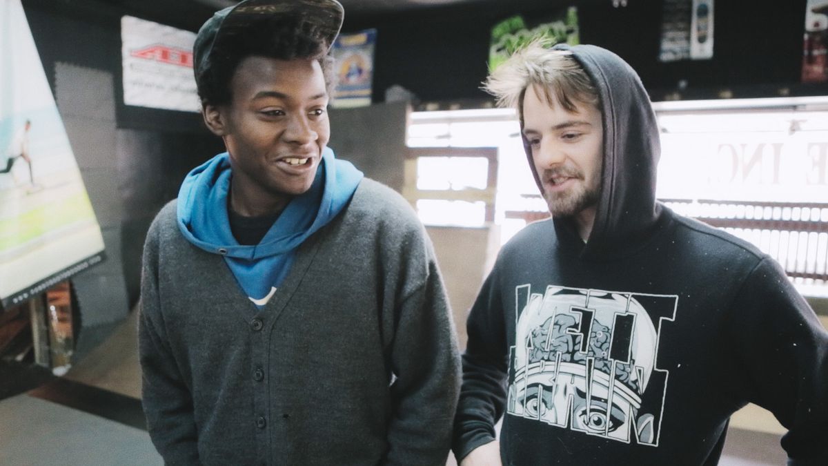 Keire Johnson and Zack Mulligan in Minding the Gap