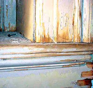 <p>Small children are at risk for ingesting lead when they chew on window and door moldings that have lead paint on them.</p>