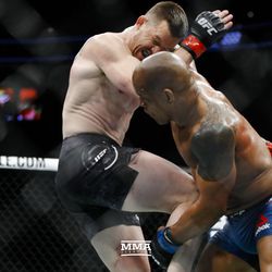 Hector Lombard connects at UFC 222.