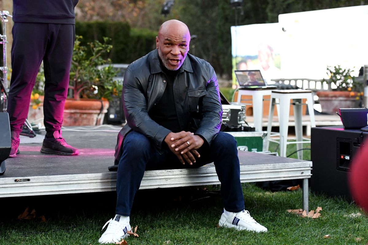 Former professional boxer Mike Tyson attends Celebration of Smiles Event hosted by Dionne Warwick on her 81st Birthday to benefit medical charity organization, Operation Smile and The Kind Music Academy on December 12, 2021 in Malibu, California.
