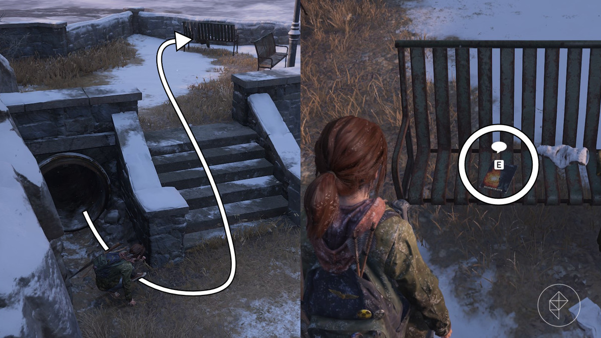 Negentropy comic location in the Cabin Resort section of the Lakeside Resort chapter in The Last of Us Part 1