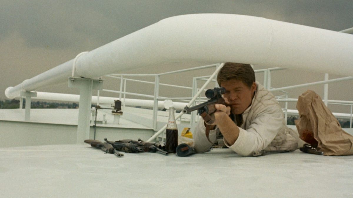A sniper takes aim in the ‘60s thriller, Targets.
