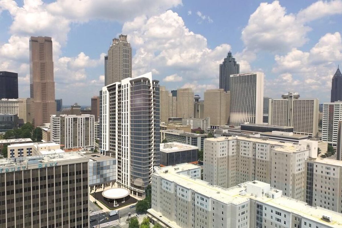 A new tower’s rendering in the heart of downtown Atlanta. 