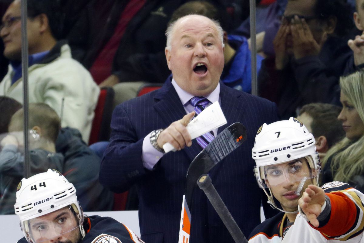 Bruce Boudreau is simultaneously excited and shocked that a defenseman might be coming.