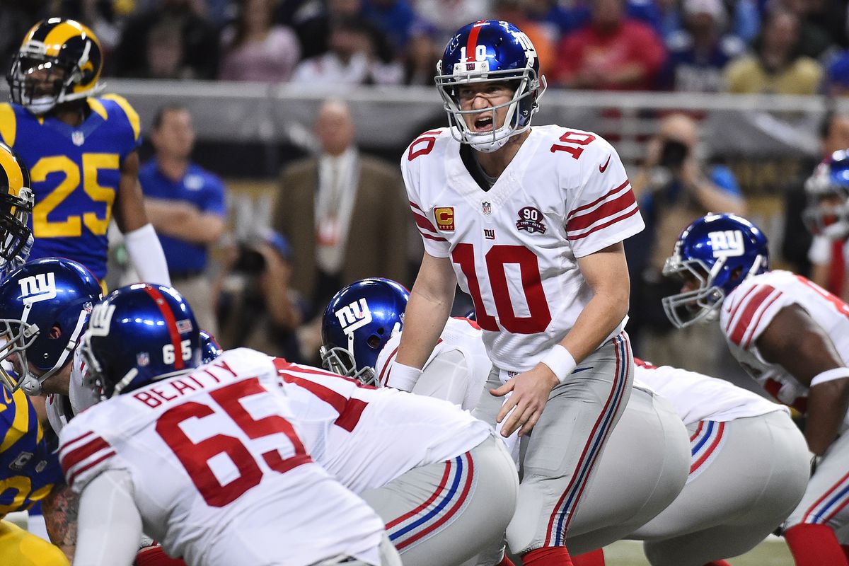 Eli Manning was in complete control Sunday