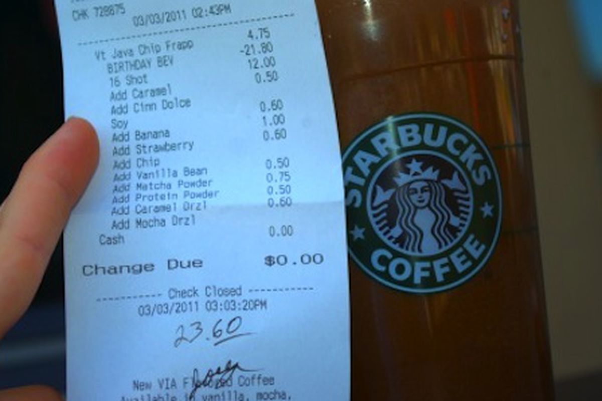 Is The Most Expensive Starbucks Drink Possible 23 60 Eater,Tri Tip Slow Cooker Red Wine