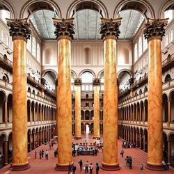 <b>National Building Museum,</b> <em>Washington, D.C.:</em> Need room for 800 friends and family at your wedding? Look no further than the grand <a href="http://www.nbm.org/about-us/wedding-faq.html">National Building Museum.</a> [<a href="https://www.fac