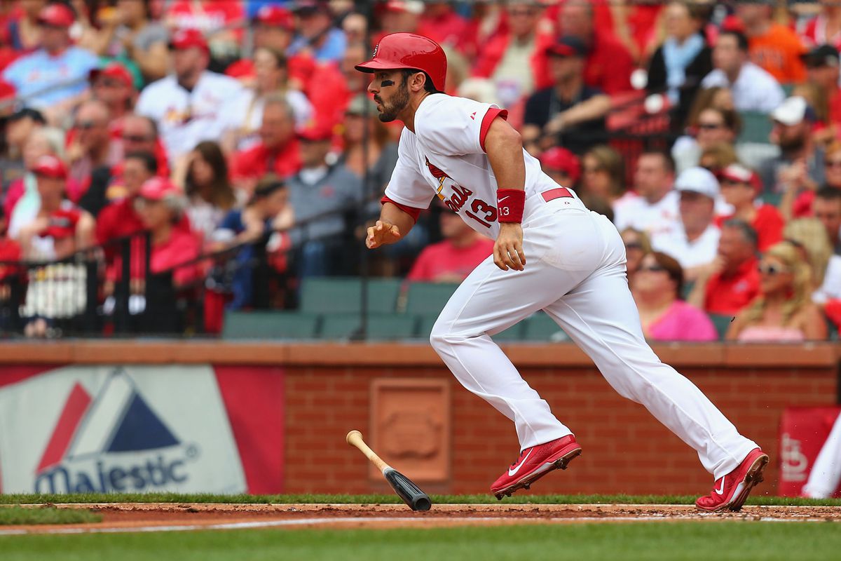 Matt Carpenter singles home two in the Cardinals' 6-4 win over the Cubs