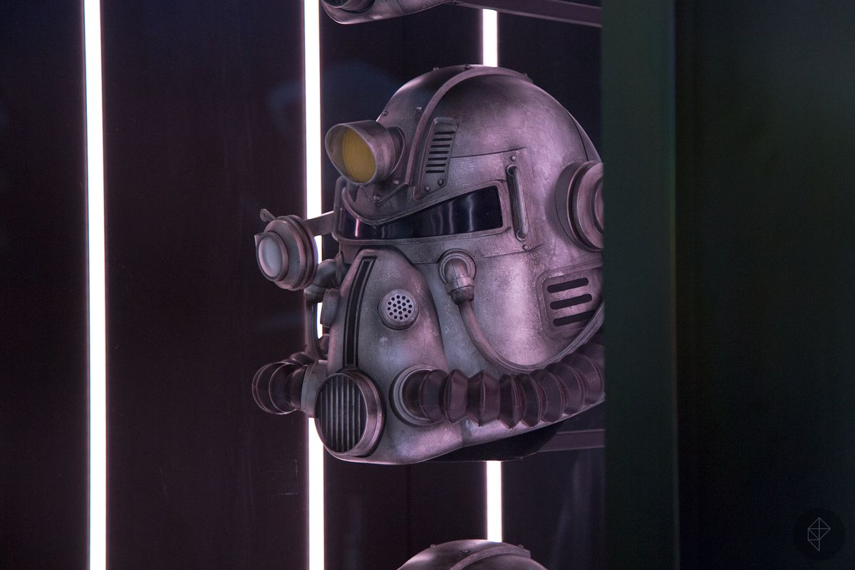 Fallout 76 Power Helmet shown at Bethesda's E3 2018 booth
