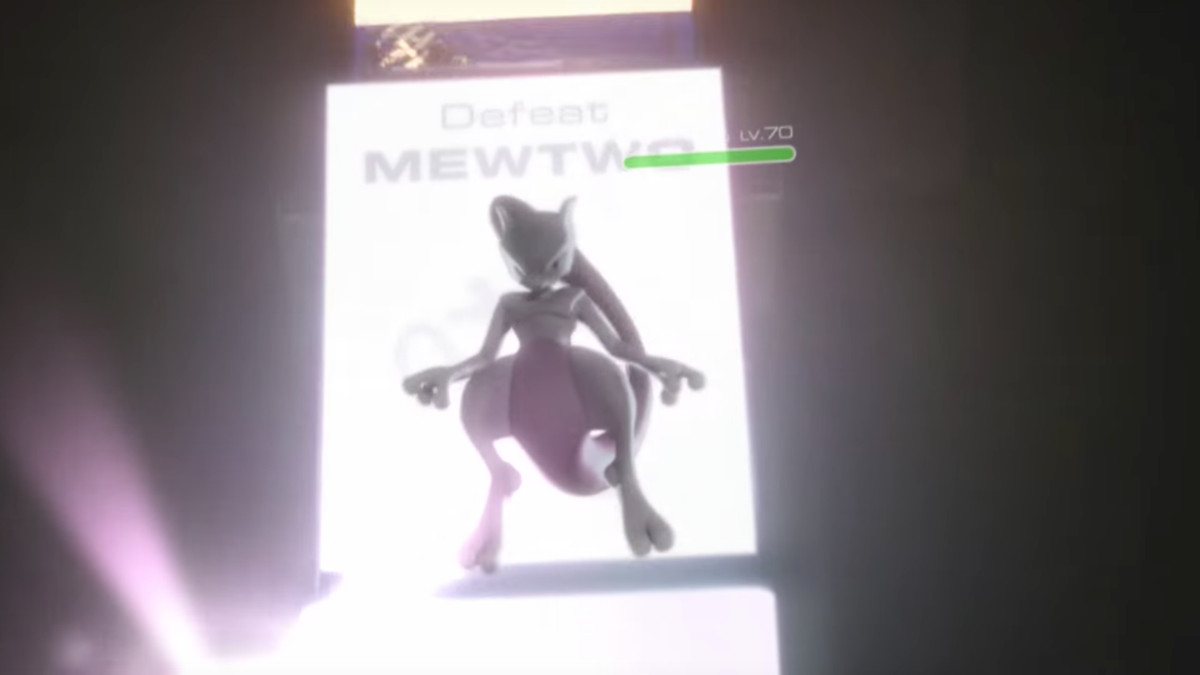 Mewtwo from that old Pokémon Go teaser.