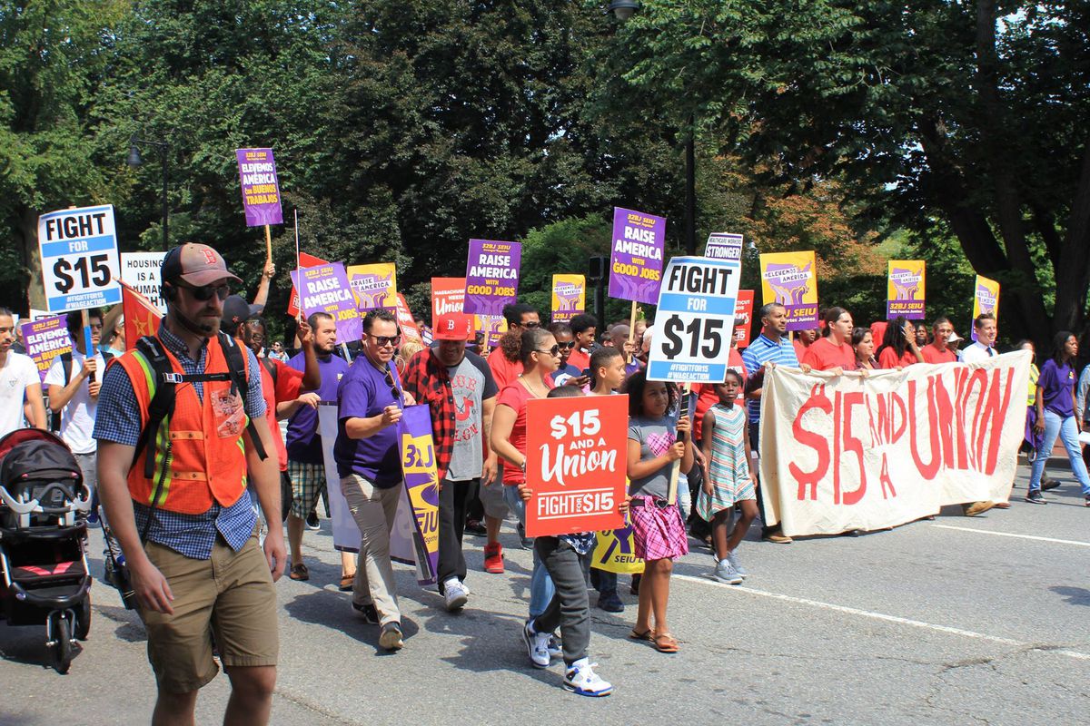 A Fight for $15 action on Labor Day 2017