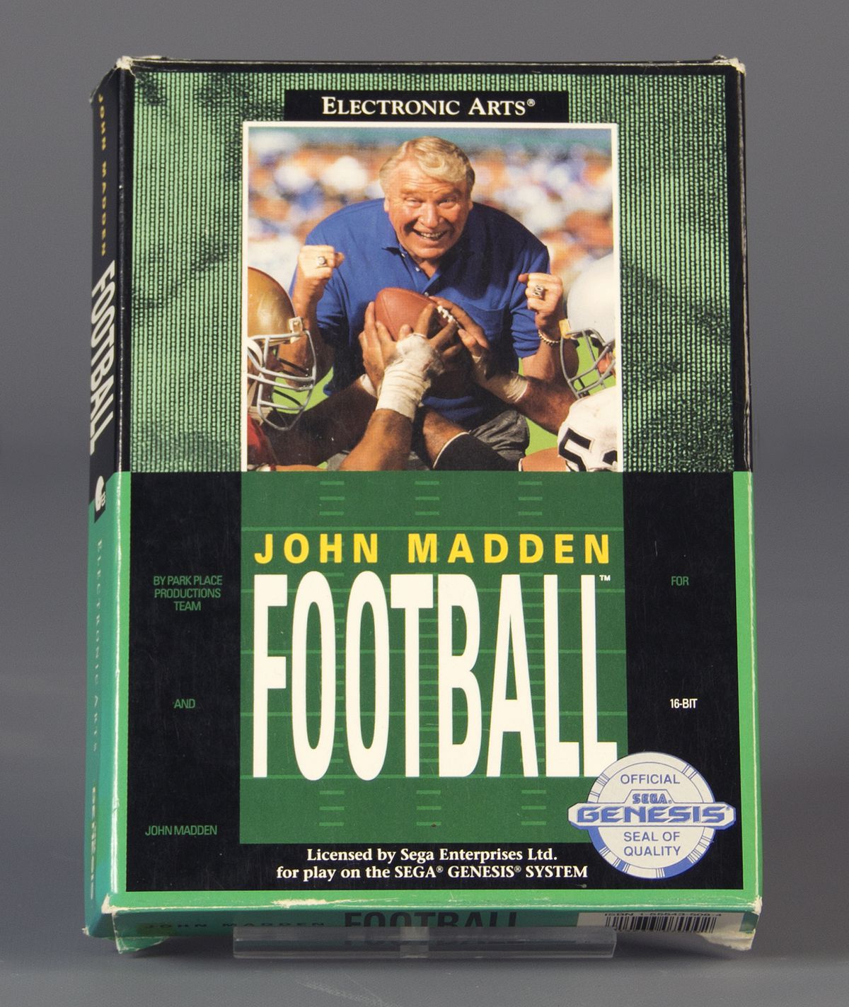 john madden football hall of fame packaging