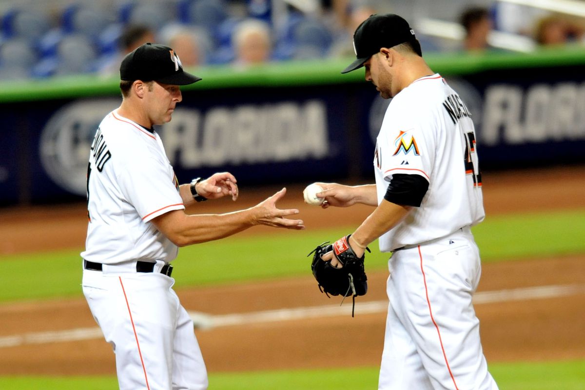 Could the Marlins be taking the ball away from Ricky Nolasco as early as today?