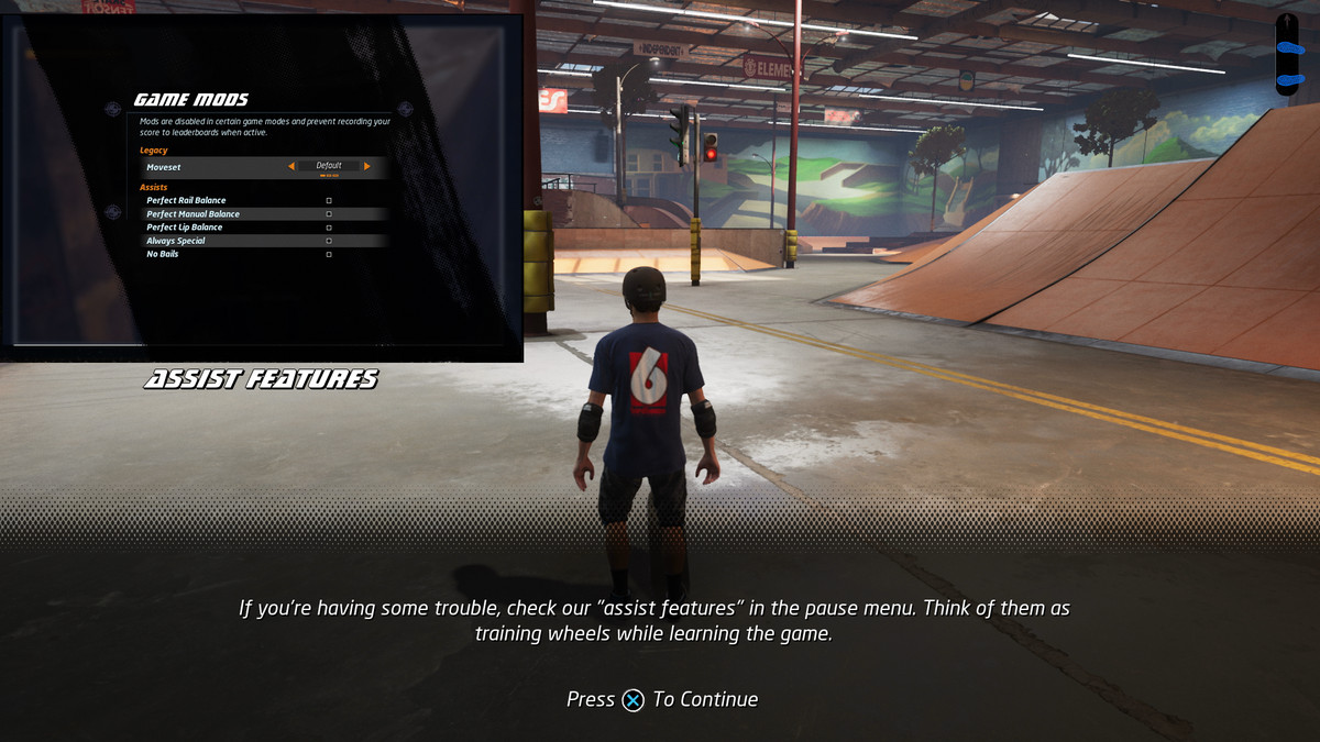 The assist features in Tony Hawk’s Pro Skater 1 and 2