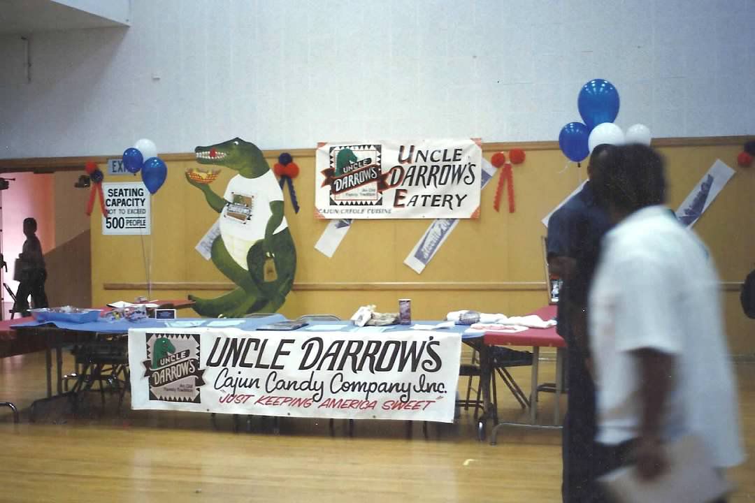 Uncle Darrow’s Cajun Candy Company set up as a stand in the early 1990s.