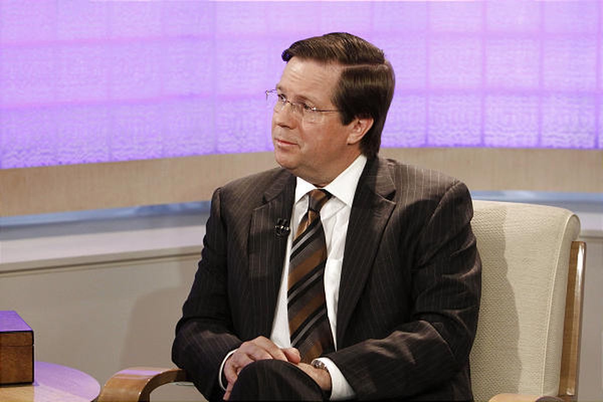 Jim Lentz, president and chief operating officer of Toyota Motor Sales, speaks on "The Today Show" in New York.