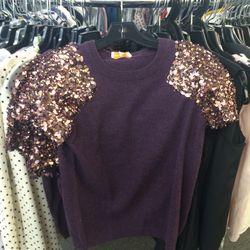 Embellished short-sleeved sweater, $225