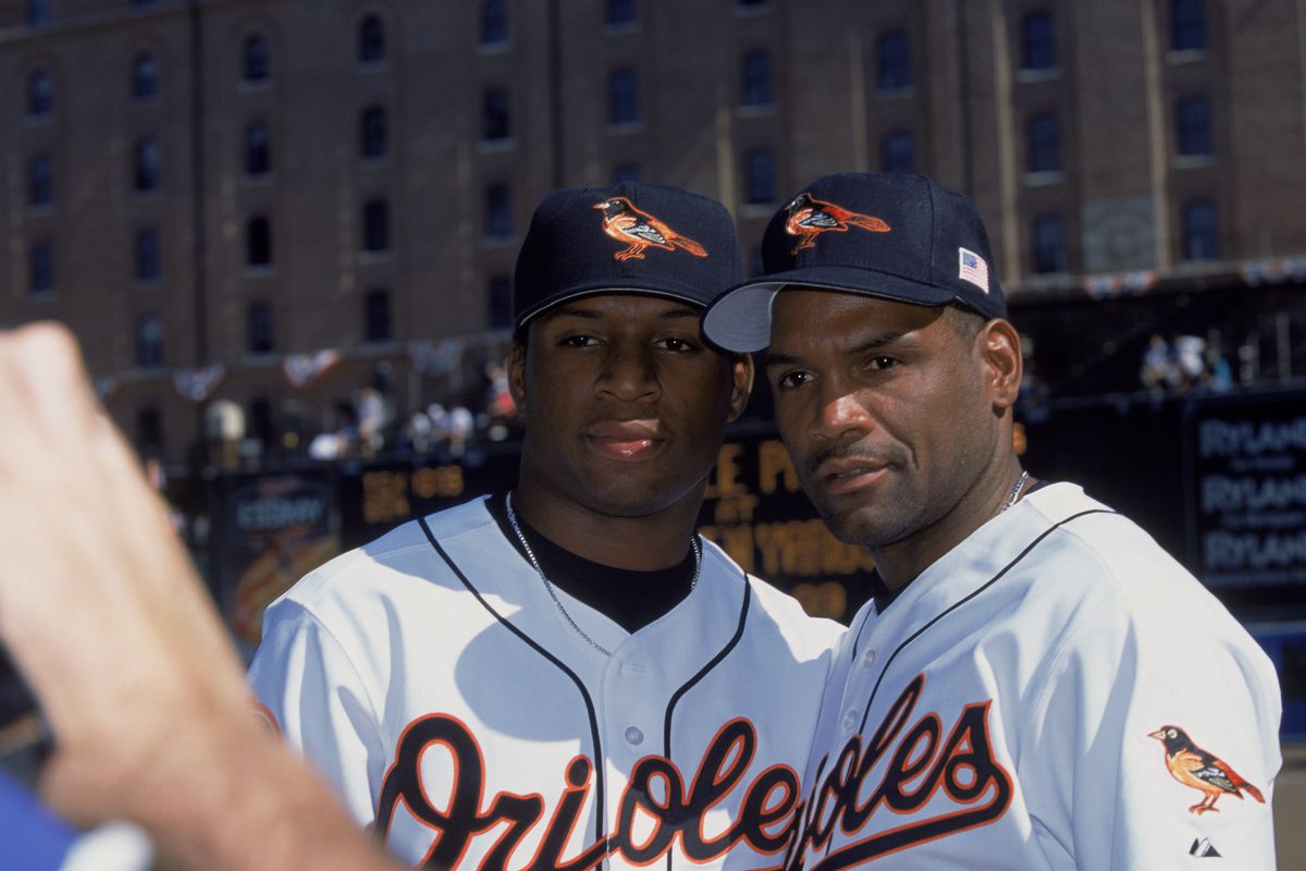 Time Raines Sr. and Tim Raines Jr. once played together for the Orioles. 