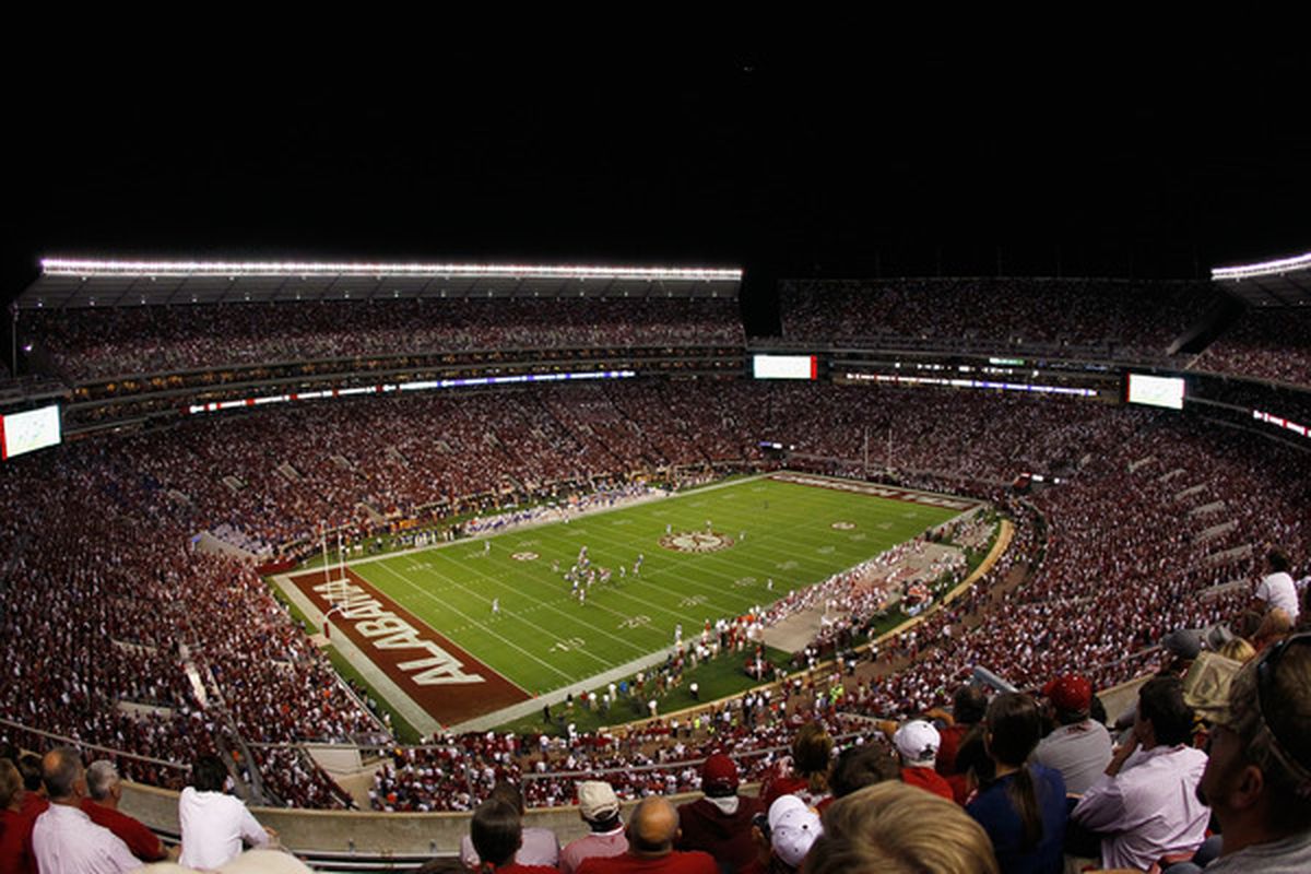 What could be better than Bryant-Denny Stadium after the sun goes down?