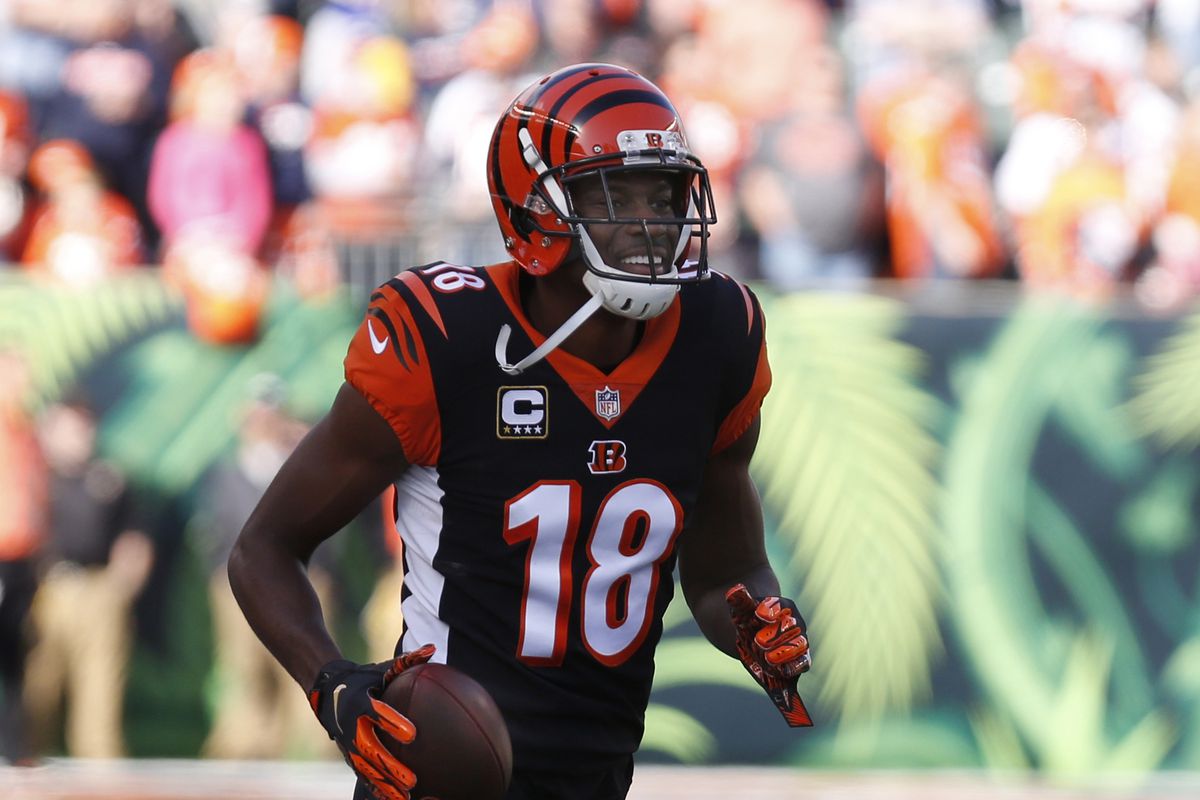 Cincinnati Bengals wide receiver A.J. Green warms up prior to a game against the Denver Broncos at Paul Brown Stadium.
