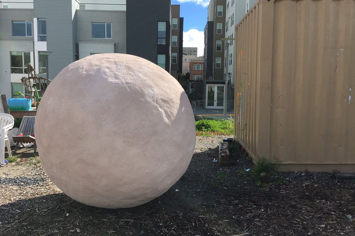 Giant sphere in Hayes Valley.