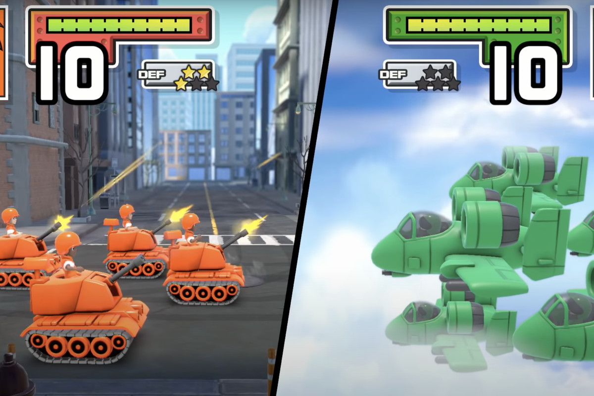 a screenshot of gameplay from advance wars