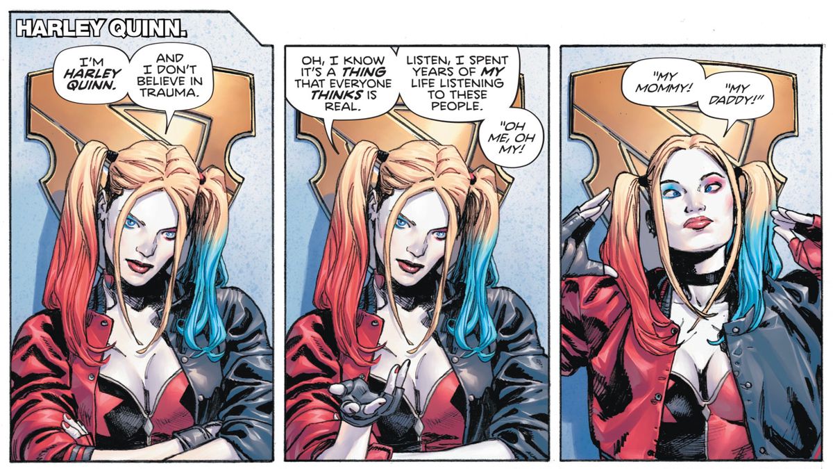 Harley Quinn in Heroes in Crisis #1, DC Comics (2018). 