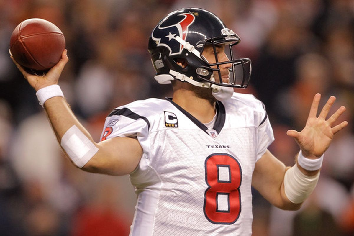 With Matt Schaub pulling the trigger and a wealth of weapons to choose from, offense is definitely not Houston's problem.(Photo by Justin Edmonds/Getty Images)