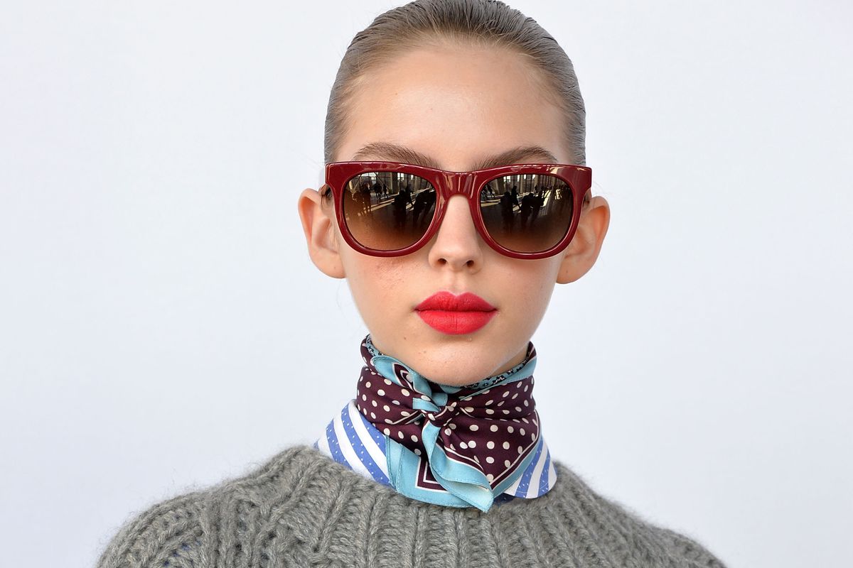 A look from J.Crew's fall 2016 presentation. Photo: Slaven Vlasic/Getty Images
