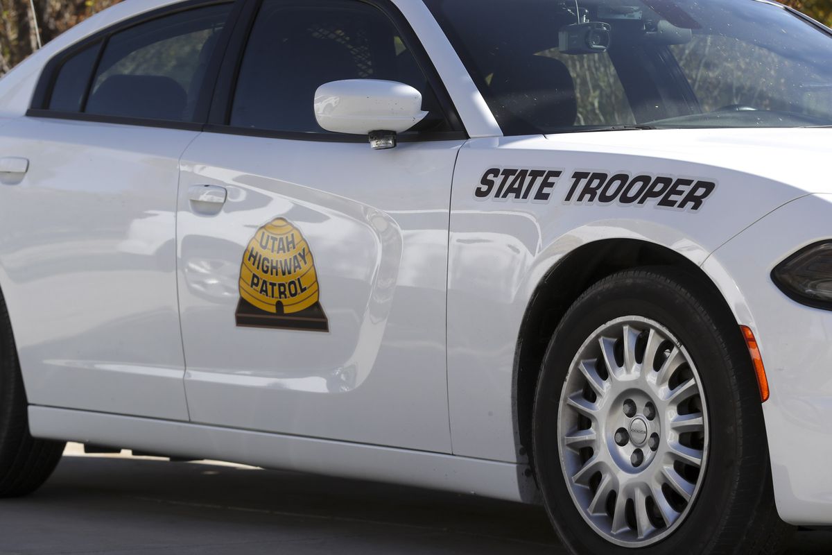 A Utah Highway Patrol vehicle in Salt Lake City is pictured on Thursday, Oct. 22, 2020.