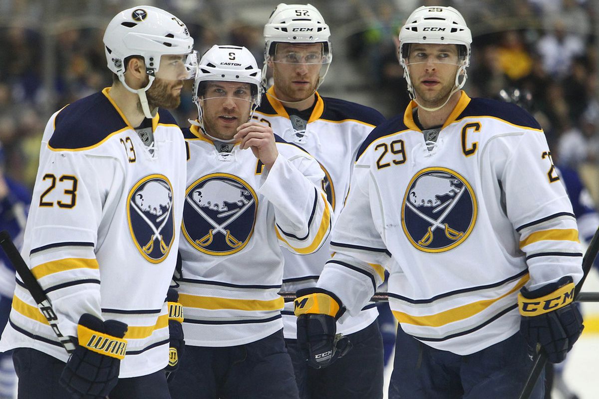 These are tense times for the Buffalo Sabres. Mandatory Credit: Tom Szczerbowski-US PRESSWIRE