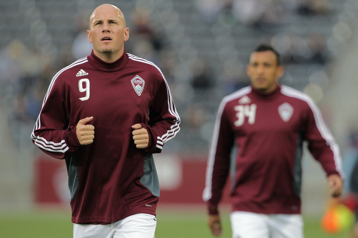 In a sim of FIFA 12's Career Mode, Colorado Rapids forward Conor Casey was the club's leading goalscorer for two seasons in a row. (Photo by Doug Pensinger/Getty Images)