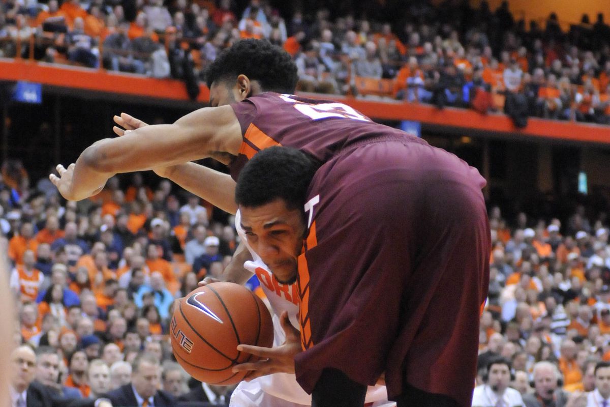Michael Gbinjie puts both teams on his back Tuesday night in the Carrier Dome