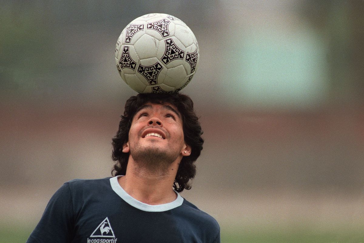 Argentine soccer star Diego Maradona, we