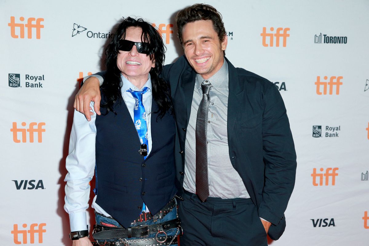 TORONTO, ON - SEPTEMBER 11:  Tommy Wiseau (L) and James Franco attend "The Disaster Artist" premiere during the 2017 Toronto International Film Festival at Ryerson Theatre on September 11, 2017 in Toronto, Canada.  (Photo by Rich Fury/Getty Images)