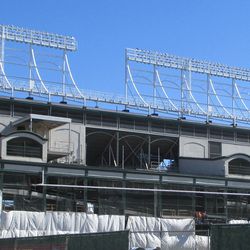 West side of the ballpark showing some ramp work - 